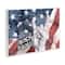 Stupell Industries Rock And Roll Hand And American Flag Design Wall Plaque Art